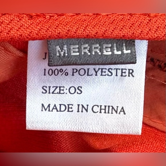 Merrell Velcro Sttap Hiking Hat Burnt Orange Color - Picture 6 of 6